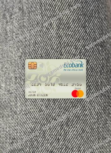 Burkina Faso Ecobank bank master debit card photolook front